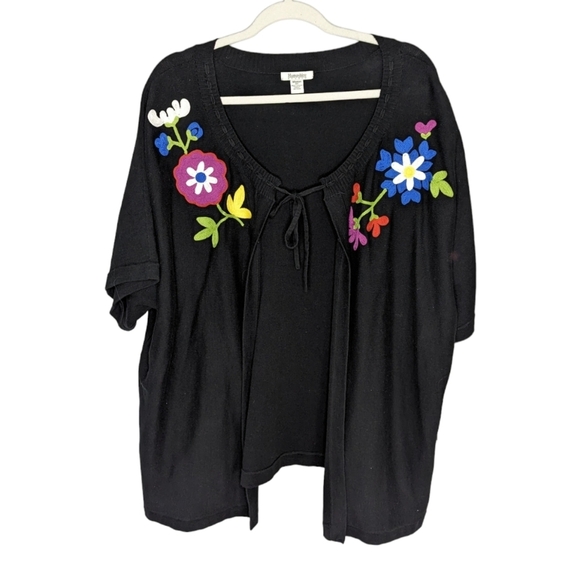 NWT Hampshire Studios floral top sweater 3X - Picture 1 of 7